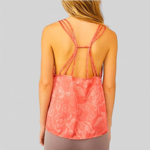 Intimately Free People-Off the Coast Cami-orange EUC size Small - Picture 2 of 12